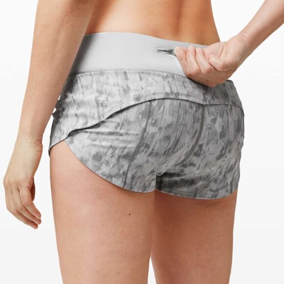 Lululemon Speed Up Short *2.5" City Breeze Alpine White Multi / Alpine White - Picture 5 of 5